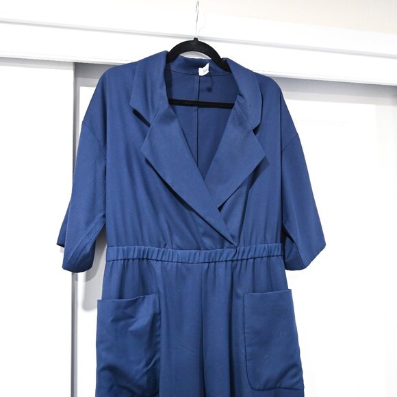 Rodebjer Small Talia Spring Jumpsuit in Navy 100% Wool - Picture 4 of 8